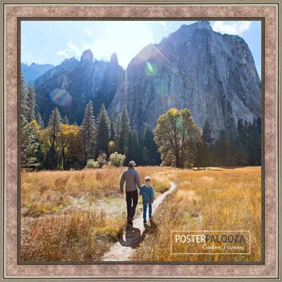 Square Slim Profile Silver Picture Frame - UV Acrylic, Foam Board Backing, Hanging Hardware {1}