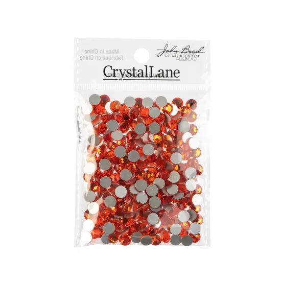 Crystal Lane DIY SS30 Glass Flatback Rhinestones, 288pcs Orange {3}