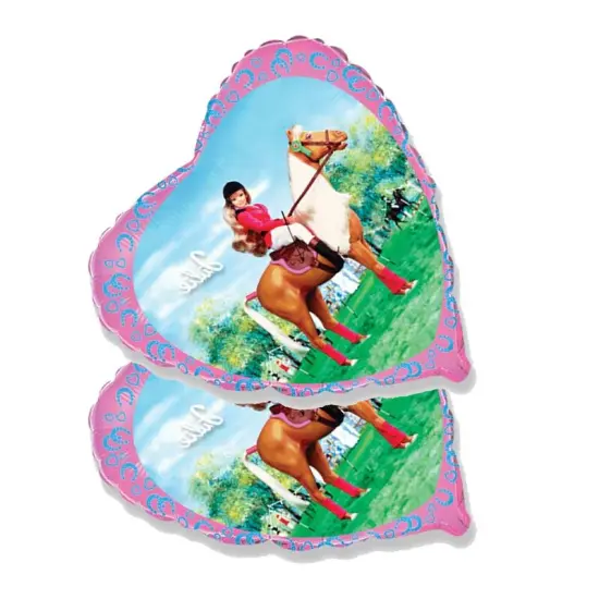 18" Barbie on Julie Horse Foil Balloon Barbie Party Decor {4}