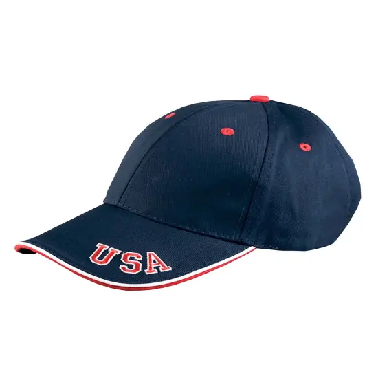 Adams&reg; Patriotic Cotton The National Cap NAVY/ RED/ WHITE {1}