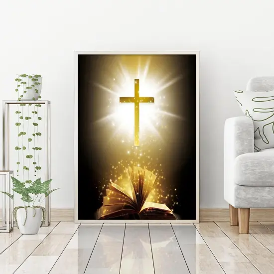 5D DIY Diamond Painting Kits for Adults, Cross Full Drill Diamond Arts Rhinestone Pasted, DIY Painting Diamond Dot Arts Crafts {3}