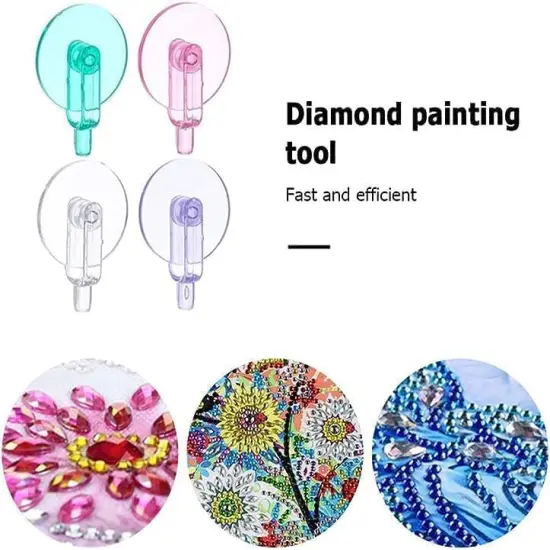 6Pcs Diamond Painting Pen Scroll Wheel with Adhesive Tape Set,360 Fast Point Drill Pen Head,Diamonds Picker Roller for DIY Craft Painting Tool Diamond for Painting Kits and Accessories {3}