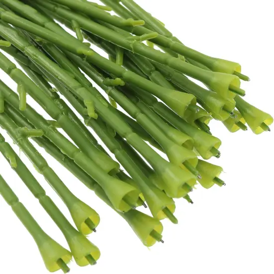 50PCS Artificial Rose Stem Plastic Floral Wire Stem Craft Flower Bouquet Making Small Hole Floral Fake Flower Stems for Wedding Flower Arrangement Room Decoration Restaurant Party {2}