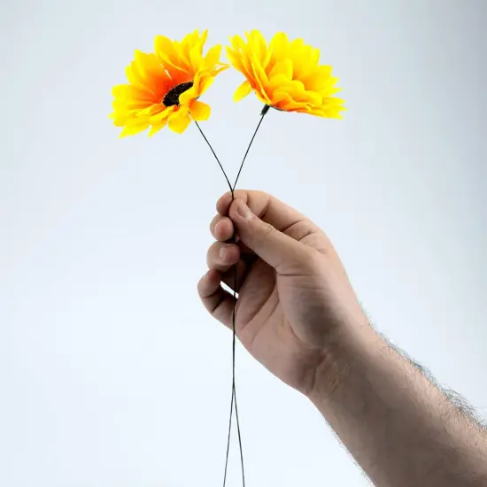 200 Pieces Dark Green Floral Stem Wire 14 Inch Stem Wire Flower Making Accessory Florist Wire for Crafts Flower Arrangement Stem Wrapping DIY Bouquet Wreath Making Supplies (26 Gauge) {3}