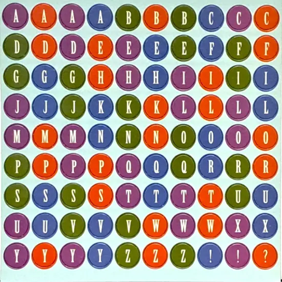 Marianne Richmond Multi-Colored Alphabet 12x12 Chipboard Embellishments {1}
