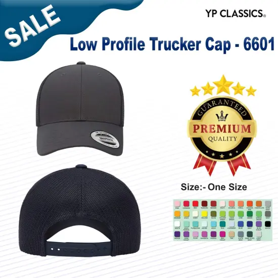 YP Classics&reg; Low Profile Trucker Cap CHARCOAL {2}