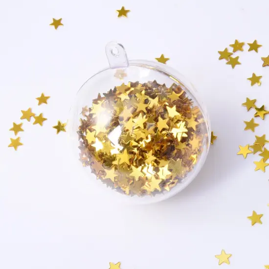 Star Confetti Table Confetti Metallic Foil Stars Sequin for Party Wedding Decorations, 30 Grams/ 1 ounce (Gold) {3}
