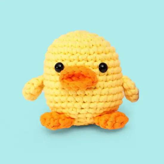 Crochet Kit for Beginner, Beginner Crochet Kit with Step-by-Step Video Tutorial, More Convenient Illustrated Cards, Suitable for Adults, Children, Crochet Kit for Beginners, Duck 1-Pack. {2}