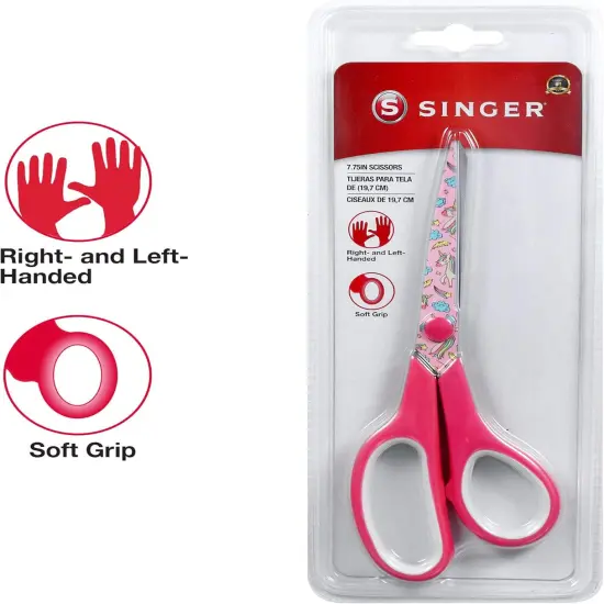 Non-Stick Blades, Unicorn Print Scissors, Multi {4}