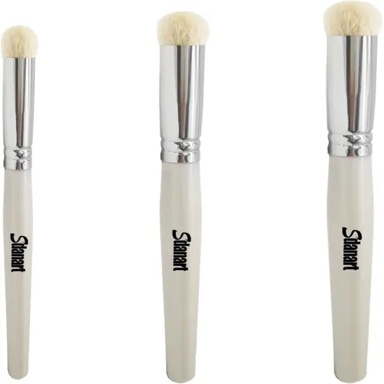 Drybrush Set Hobby Drybrush Paint Brush,Detail Paint Brush Set,3 pcs Professional Art and Advanced Acrylic Paint Brushes for Tabletop&Wargames Miniature Watercolor Oil Painting,Model（White） {1}