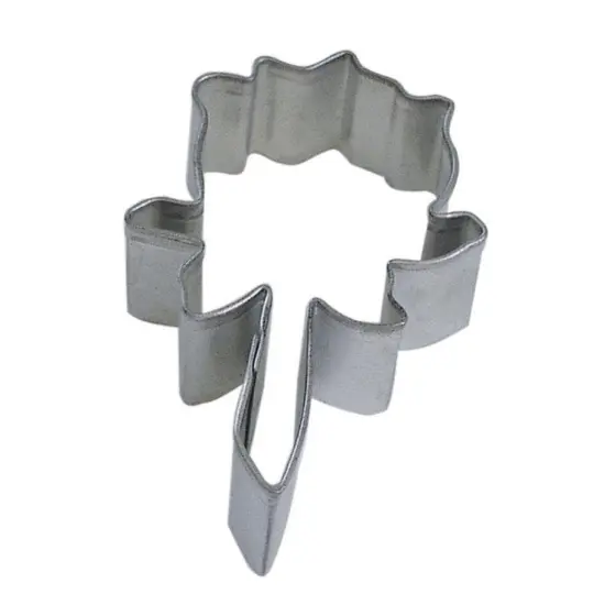 3&rdquo; Rose Flower Metal Cookie Cutter {1}
