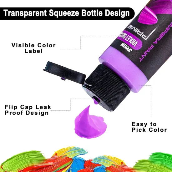 42PCS Washable Tempera Paint Set for Kids {3}