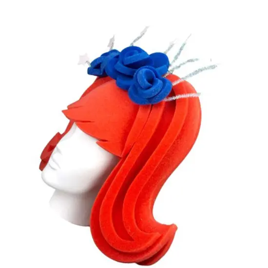 Stars Simple Wig Fun & Patriotic Party Accessory {4}