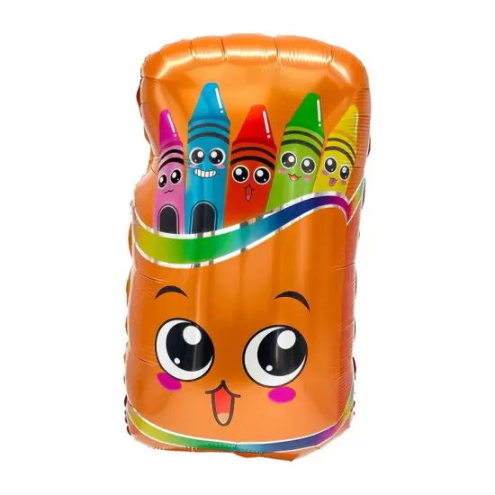 LA Balloons&reg; 27 Inch Smiling Crayon Box Balloon {1}