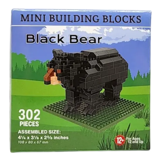 Mini Building Blocks - Black Bear {1}
