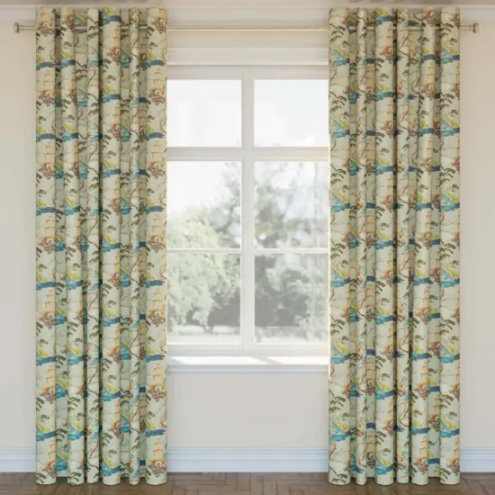 Upholstery Fabric - Green Global,Toile Upholstery Fabric 54 Inches" {2}