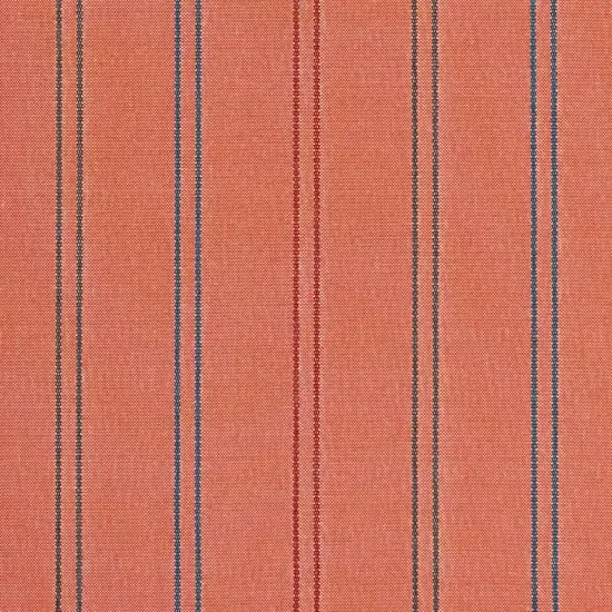 Punch - Coral & Peach Stripe Upholstery Fabric 54 Inches" {1}