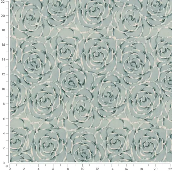 Capri - Aqua & Teal Abstract & Geometric,Floral Upholstery Fabric 54 Inches" {4}