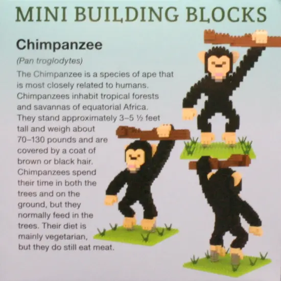 Mini Building Blocks - Chimpamzee {4}