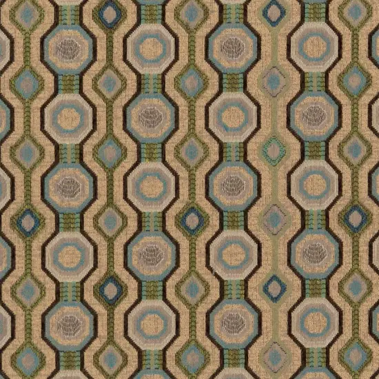 Oasis - AquaTeal,green AbstractGeometric Upholstery Fabric 54 Inches" {1}
