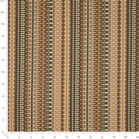 Praline - Brown AbstractGeometric Upholstery Fabric 54 Inches" {2}