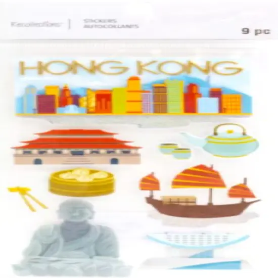 Recollections Hong Kong Dimensional Stickers {1}
