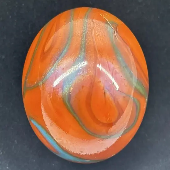Toe breaker 50mm (2") Valkyrie (aka Seahorse) Marbles glass ball huge Swirl {2}