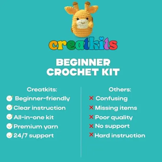 Easy Crochet Kit for Beginners Animals - Learn to Crochet Kits for Beginners - Bear Crochet Box {5}