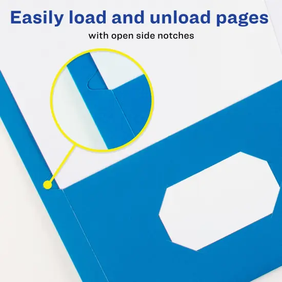 Avery Two Pocket Folders, Holds up to 40 Sheets, 25 Light Blue Folders (47986) {5}