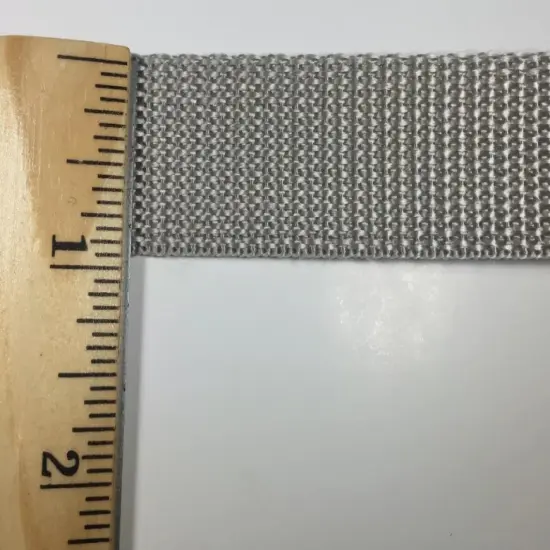 1" Polypropylene Webbing - 20 Continuous Yards Silver {2}