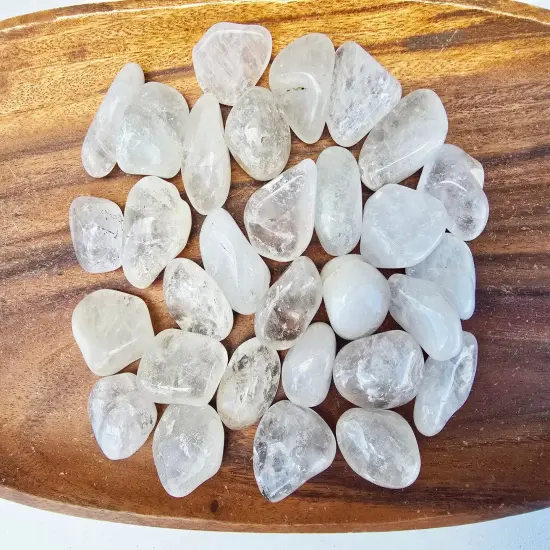Tumbled Clear Quartz Crystal Large Pieces {5}