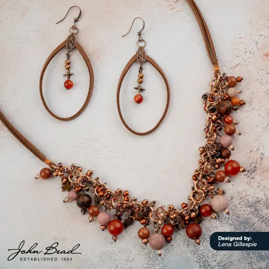 John Bead 6mm Solar System Universe Galaxy 5" Bead Strand Mars {3}