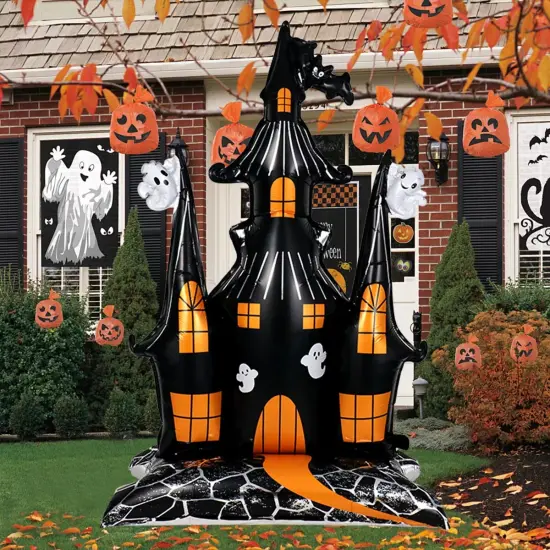 Halloween Haunted House Standing Foil Balloon Decoration F07M1-36 {1}