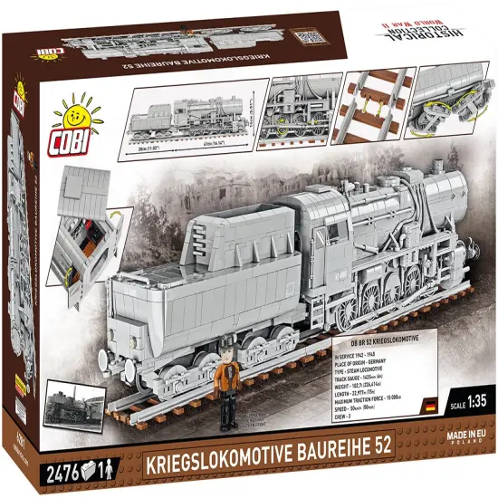 COBI Historical Collectiion Kriegslokomotive Baureihe 52 Steam Locomotive {3}