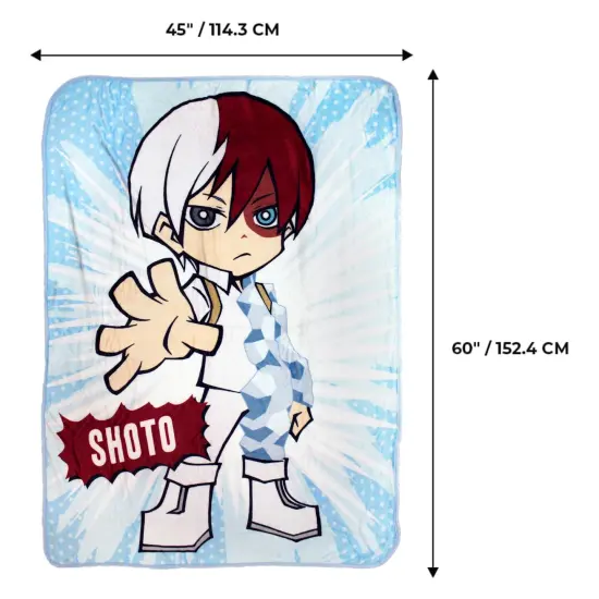 My Hero Academia Shoto Todoroki 45 x 60 Inch Fleece Throw Blanket {3}