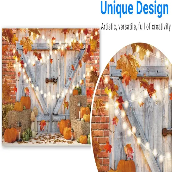 7x5FT Fall Thanksgiving Photography Backdrop Autumn {2}