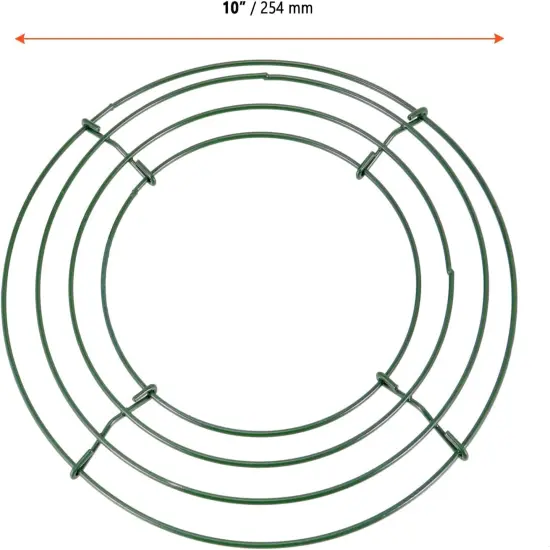 20 Pack 10 Inch Metal Wreath Frame, Dark Green Metal Floral Wreath Frame, Wire Wreath Rings for Christmas, New Year, Thanksgiving Day, Valentines, Wedding {2}