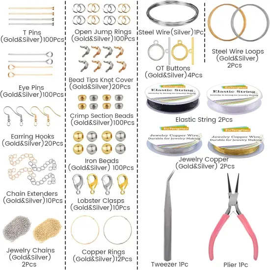 Jewelry Findings Kit with Jewelry Tools & Premium Jewelry Making Supplies {2}