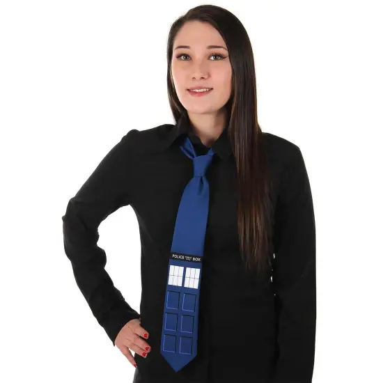 Doctor Who TARDIS Police Box Neck Tie Costume Accessory {6}