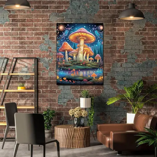 Mushroom Diamond Painting Kit &ndash; 12&times;16 inch {4}