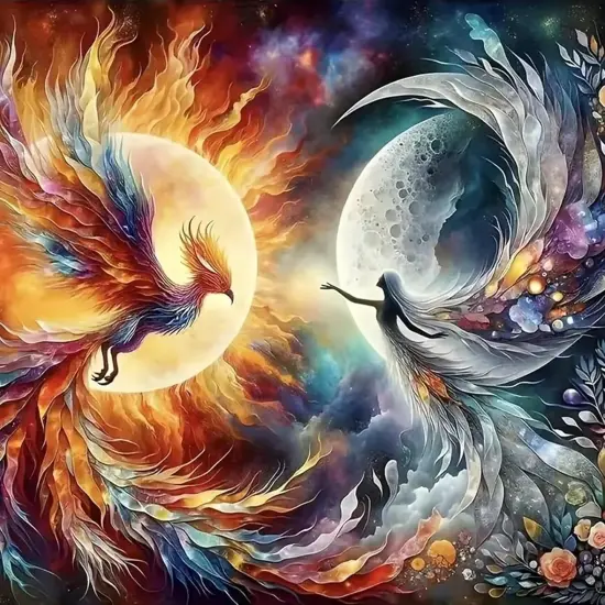 Fire Phoenix Diamond Painting Kits for Adults {1}