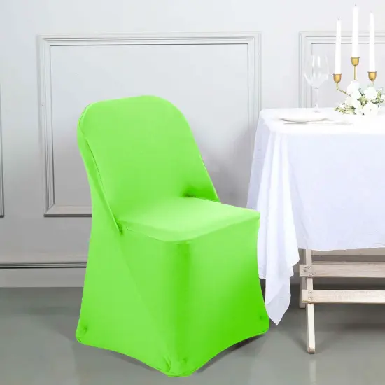 1 Piece Apple Green Stretch Spandex Chair Cover for Fresh Folding Seating {2}