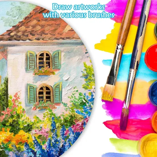 6 Pack 14 Inch Wood Rounds Circles for Crafts, Unfinished Wood Circles Wood Sign {3}