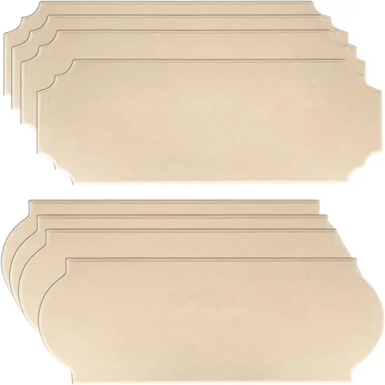 8 Pack Unfinished Wooden Plaques 6"x14"-0.25 Inch {1}