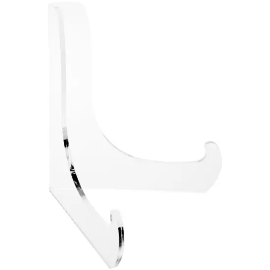 Plymor Clear Acrylic 60-Degree Angle Easel With Deep Support Ledges, 6" H x 5.75" W x 4.75" D {2}