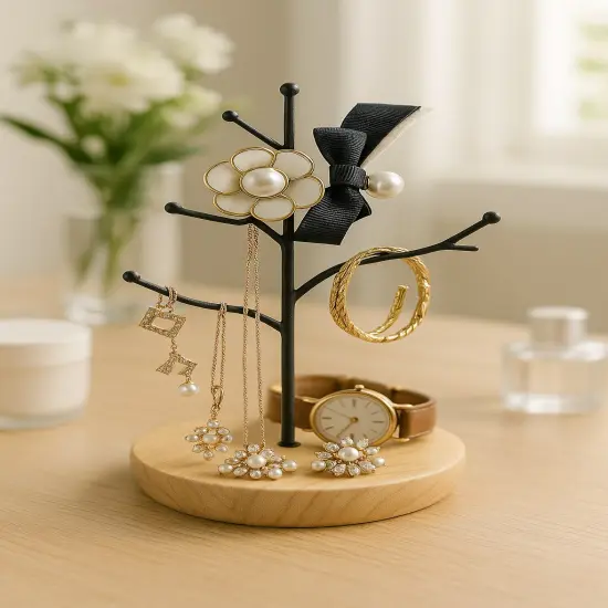 Mango Steam Jewelry Tree Hanger for Bracelets, Necklaces, Hoop Earrings, & Rings {2}