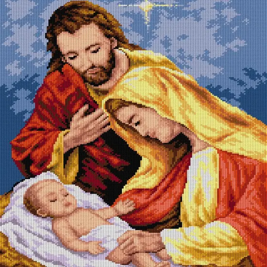 Gobelin canvas for halfstitch without yarn Birth of Christ 2525M {1}