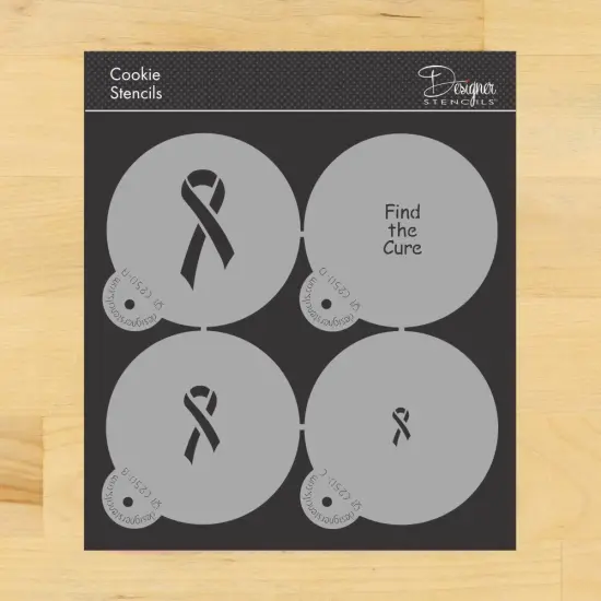 Find the Cure Cookie Stencils | C250 by Designer Stencils | Cookie Decorating Tools | {1}