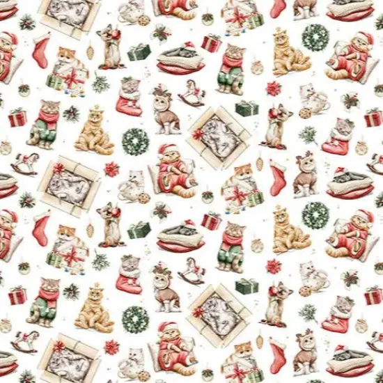 Jingle Paws Digital Cuddle Multi Fabric per yard {2}
