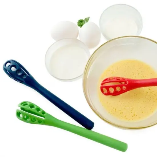 Norpro Heat-Resistant Aerating Whistix Whisk Mixing Stick Green {7}